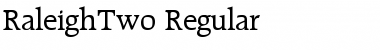 Download RaleighTwo Regular Font