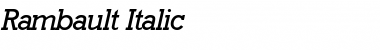 Download Rambault Font