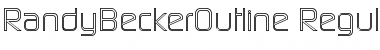 Download RandyBeckerOutline Font