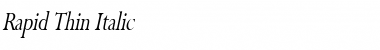 Download Rapid Thin Font