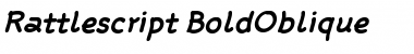 Download Rattlescript-BoldOblique Font