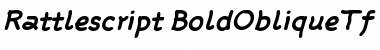 Download Rattlescript-BoldObliqueTf Font