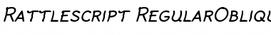 Download Rattlescript-RegularObliqueCaps Font