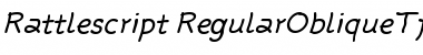 Download Rattlescript-RegularObliqueTf Font