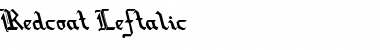 Download Redcoat Leftalic Font