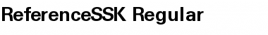 Download ReferenceSSK Font