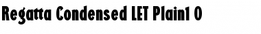 Download Regatta Condensed LET Plain Font