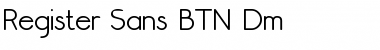 Download Register Sans BTN Dm Regular Font