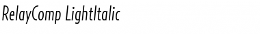 Download RelayComp-LightItalic Regular Font