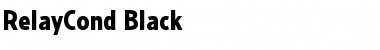 Download RelayCond-Black Regular Font