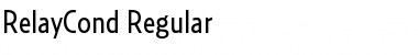 Download RelayCond-Regular Regular Font