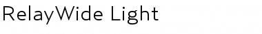 Download RelayWide-Light Regular Font