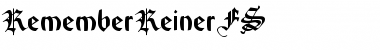 Download RememberReinerFS Regular Font