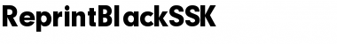 Download ReprintBlackSSK Regular Font