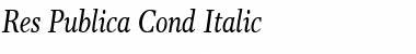 Download Res Publica Cond Italic Font