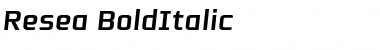 Download Resea Bold Italic Font