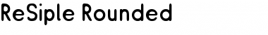 Download ReSiple Rounded Font