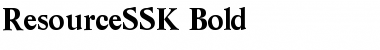 Download ResourceSSK Bold Font
