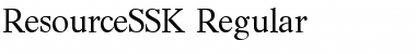Download ResourceSSK Regular Font