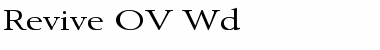 Download Revive OV Wd Regular Font
