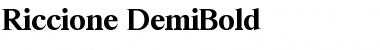 Download Riccione-DemiBold Regular Font