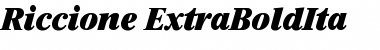 Download Riccione-ExtraBoldIta Regular Font