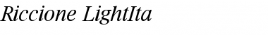 Download Riccione-LightIta Regular Font