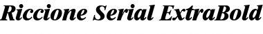 Download Riccione-Serial-ExtraBold RegularItalic Font