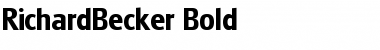 Download RichardBecker Bold Font
