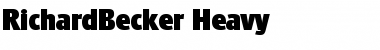 Download RichardBecker-Heavy Regular Font
