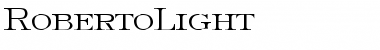 Download RobertoLight Regular Font