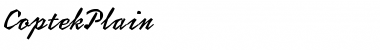 Download CoptekPlain Font