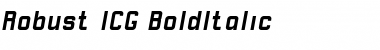 Download Robust ICG BoldItalic Font