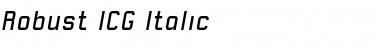 Download Robust ICG Italic Font
