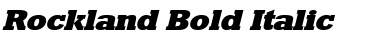 Download Rockland Bold Italic Font