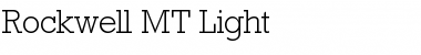 Download Rockwell MT Light Regular Font