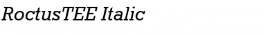 Download RoctusTEE Italic Font
