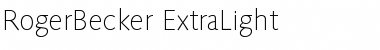 Download RogerBecker-ExtraLight Font