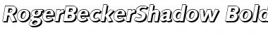Download RogerBeckerShadow Font