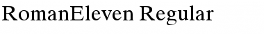 Download RomanEleven Regular Font