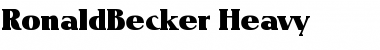 Download RonaldBecker-Heavy Regular Font