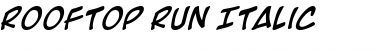 Download Rooftop Run Italic Font