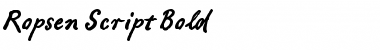 Download Ropsen Script Bold Regular Font