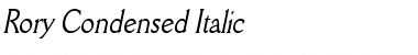 Download Rory Condensed Italic Font