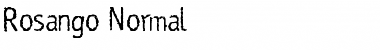 Download Rosango Normal Font