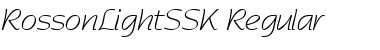 Download RossonLightSSK Regular Font