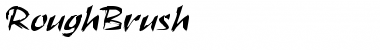 Download RoughBrush Font