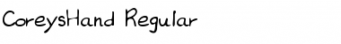 Download CoreysHand Font