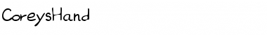Download CoreysHand Font