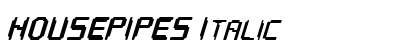 HOUSEPIPES Italic preview